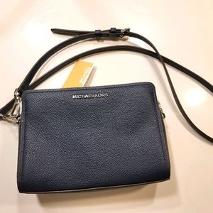 Micheal Kors Leather Messenger Bag